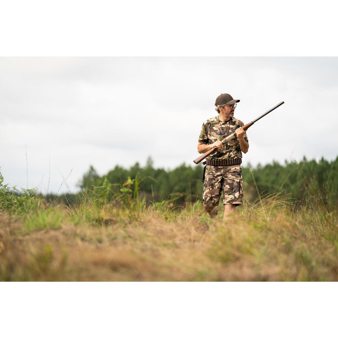 T-shirt manches courtes chasse 100 camouflage WL V1