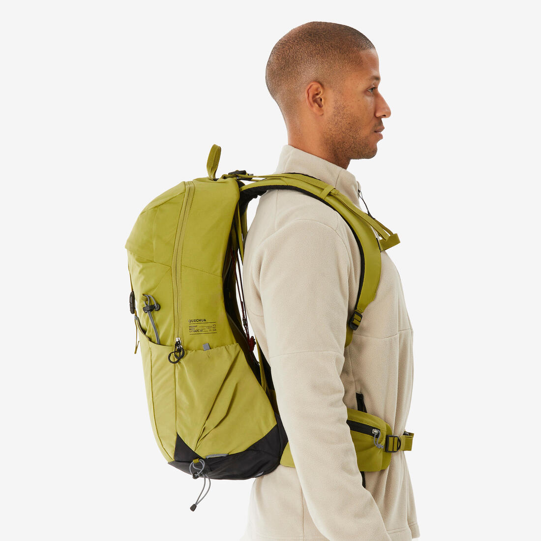 Sac à dos de randonnée ventilé 25L, MH500 khaki