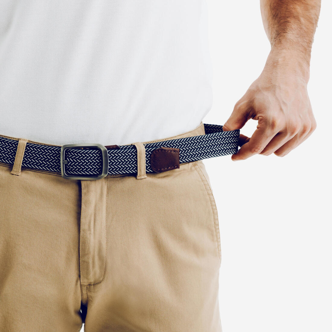 Ceinture golf tressée élastique & extensible