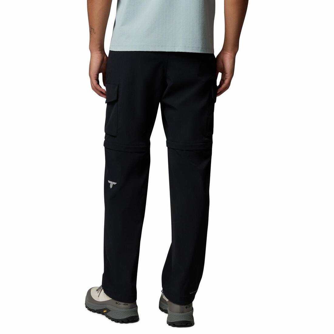 Pantalon de randonnée - Columbia SILVER RIDGE ELITE CONVERTIBLE NOIR - Homme