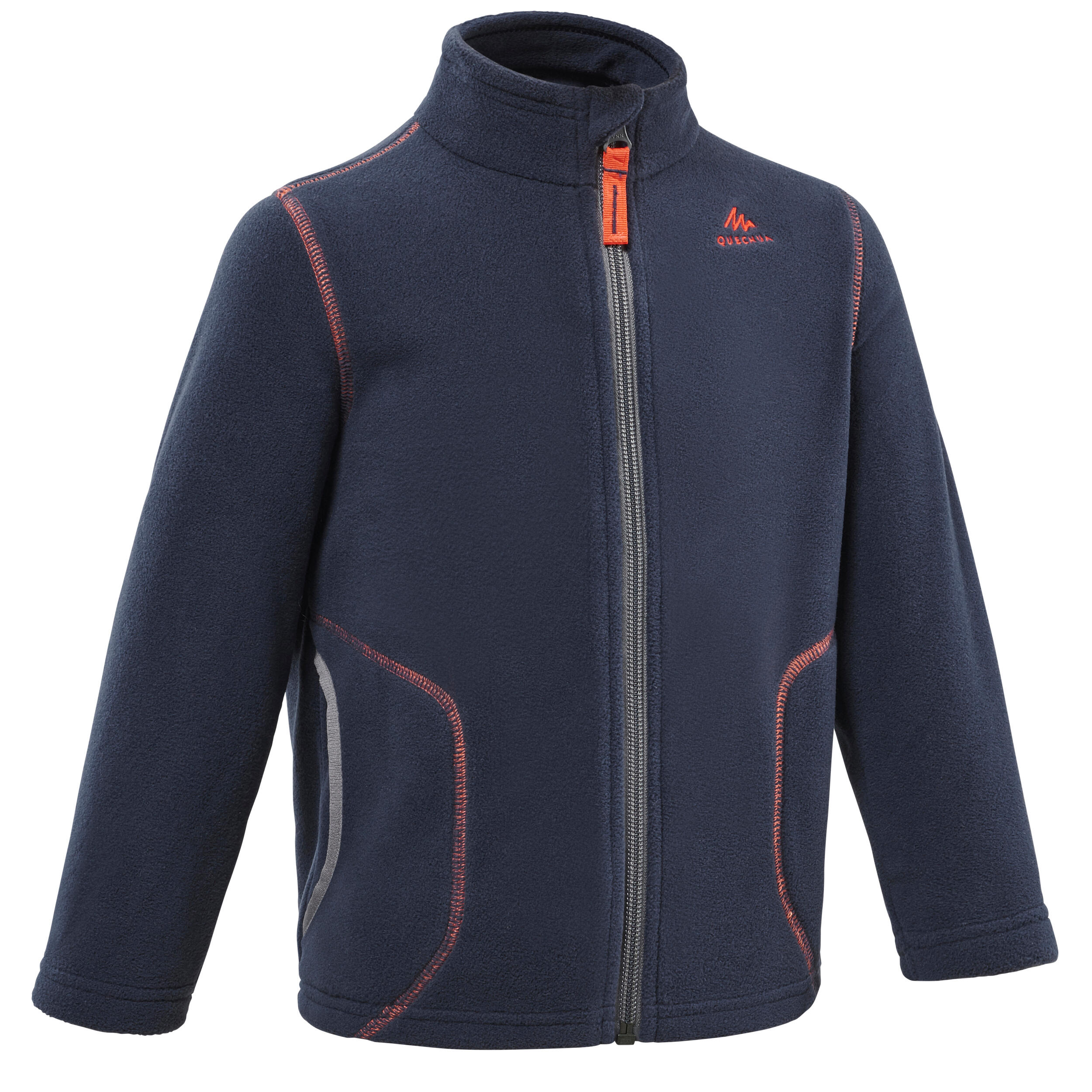 Veste polaire de randonnée enfant 2-6 ans, MH100 zip – bleu marine