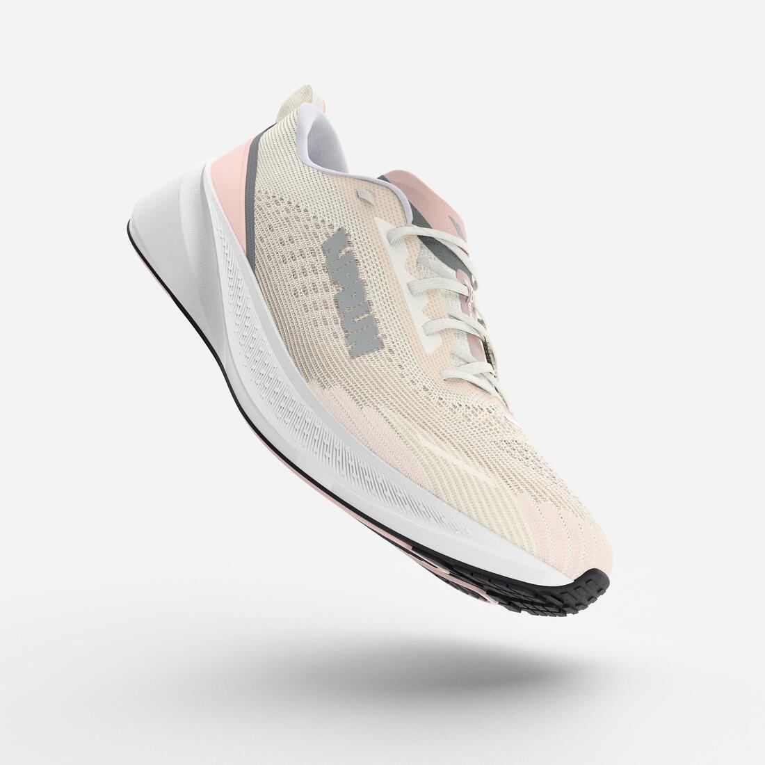 Chaussures de Running Femme, Kiprun Kipcore blanche