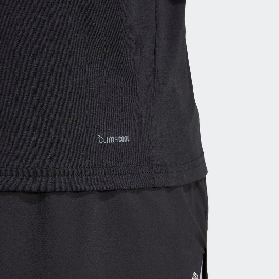T-shirt de fitness pour homme, noir