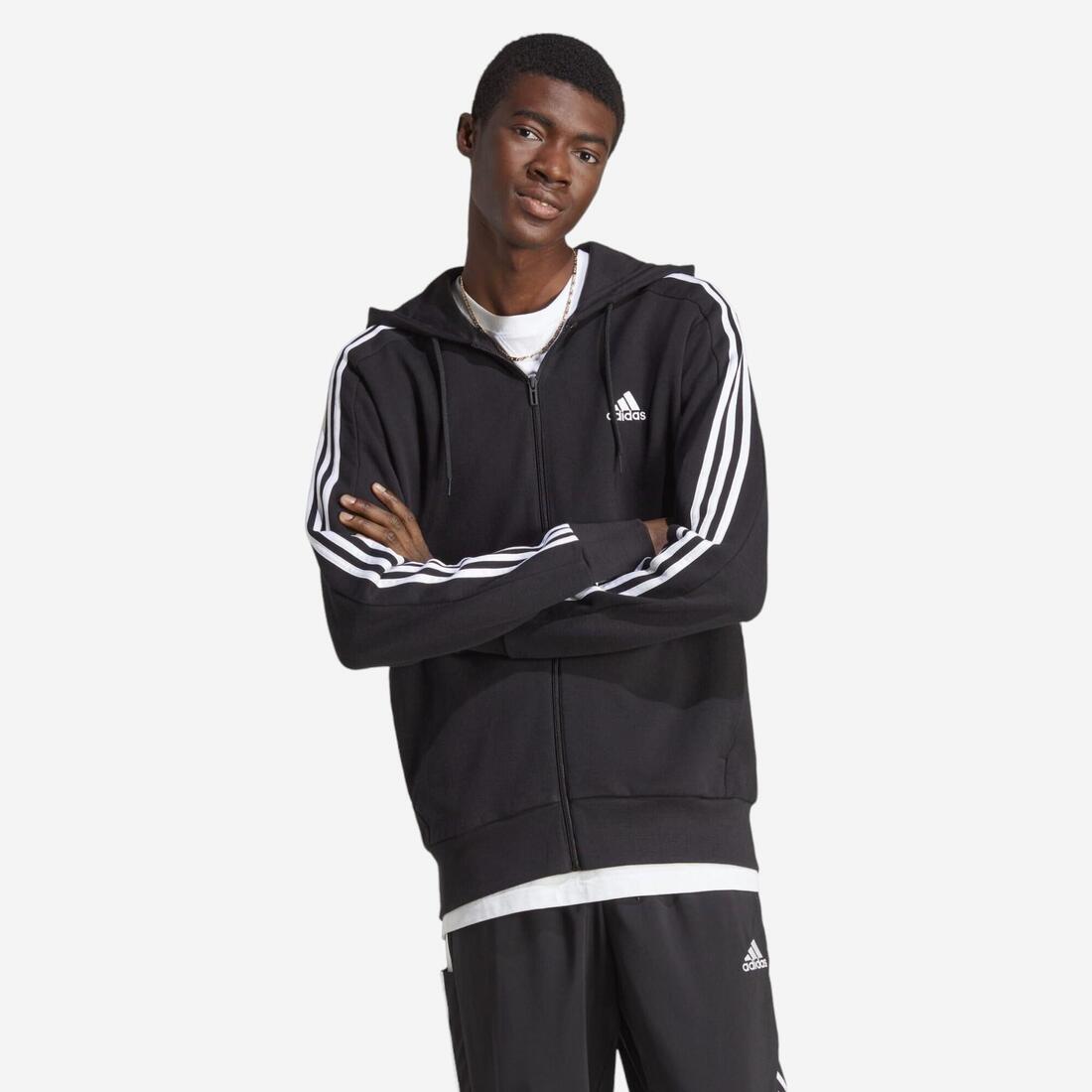 SWEAT A CAPUCHE DE FITNESS SOFT TRAINING ADIDAS HOMME NOIR – noir