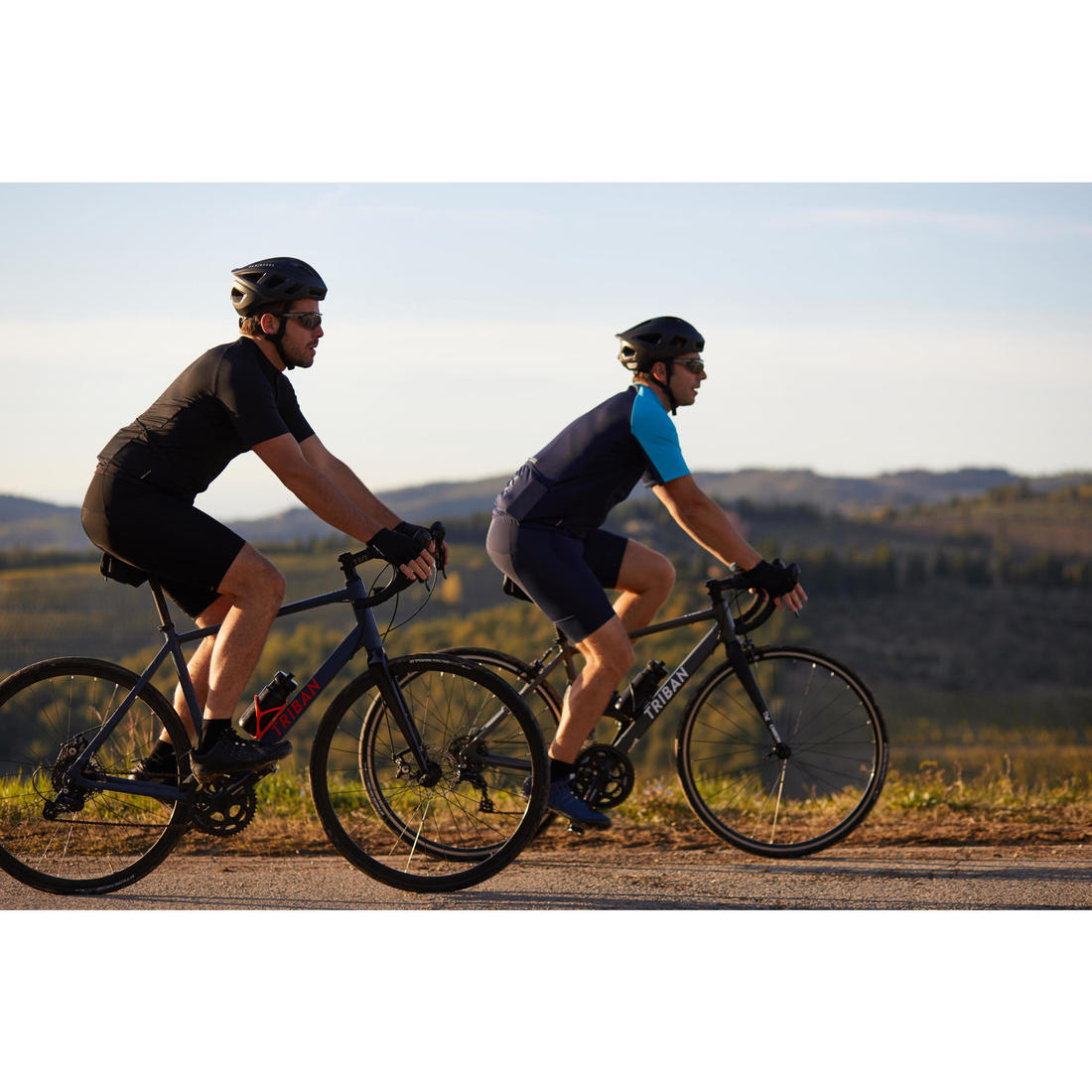 CUISSARD VELO ROUTE A BRETELLES HOMME CYCLOTOURISME RC100 MARINE