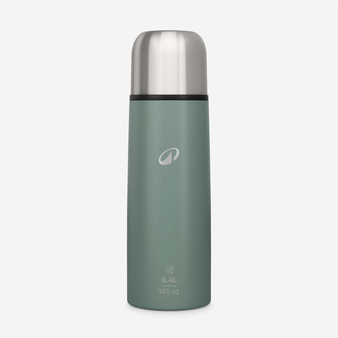 Bouteille isotherme inox 0,4L avec gobelet pour la randonnée