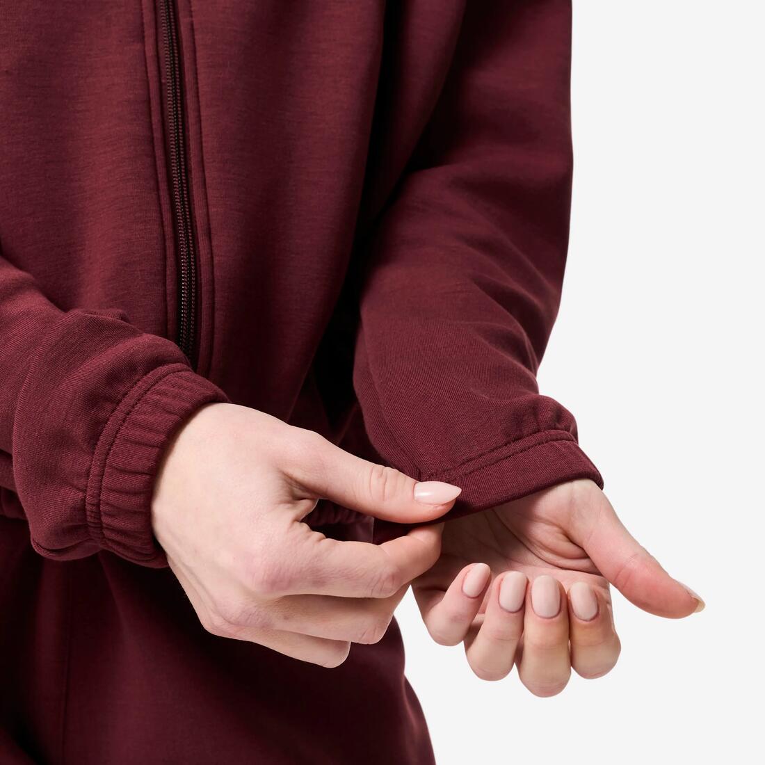 Veste à capuche de fitness manches longues femme