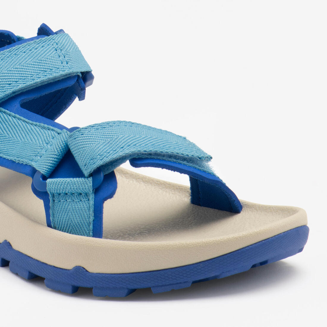 Sandales de randonnée confortables à scratch 32 au 38 enfant, NH500