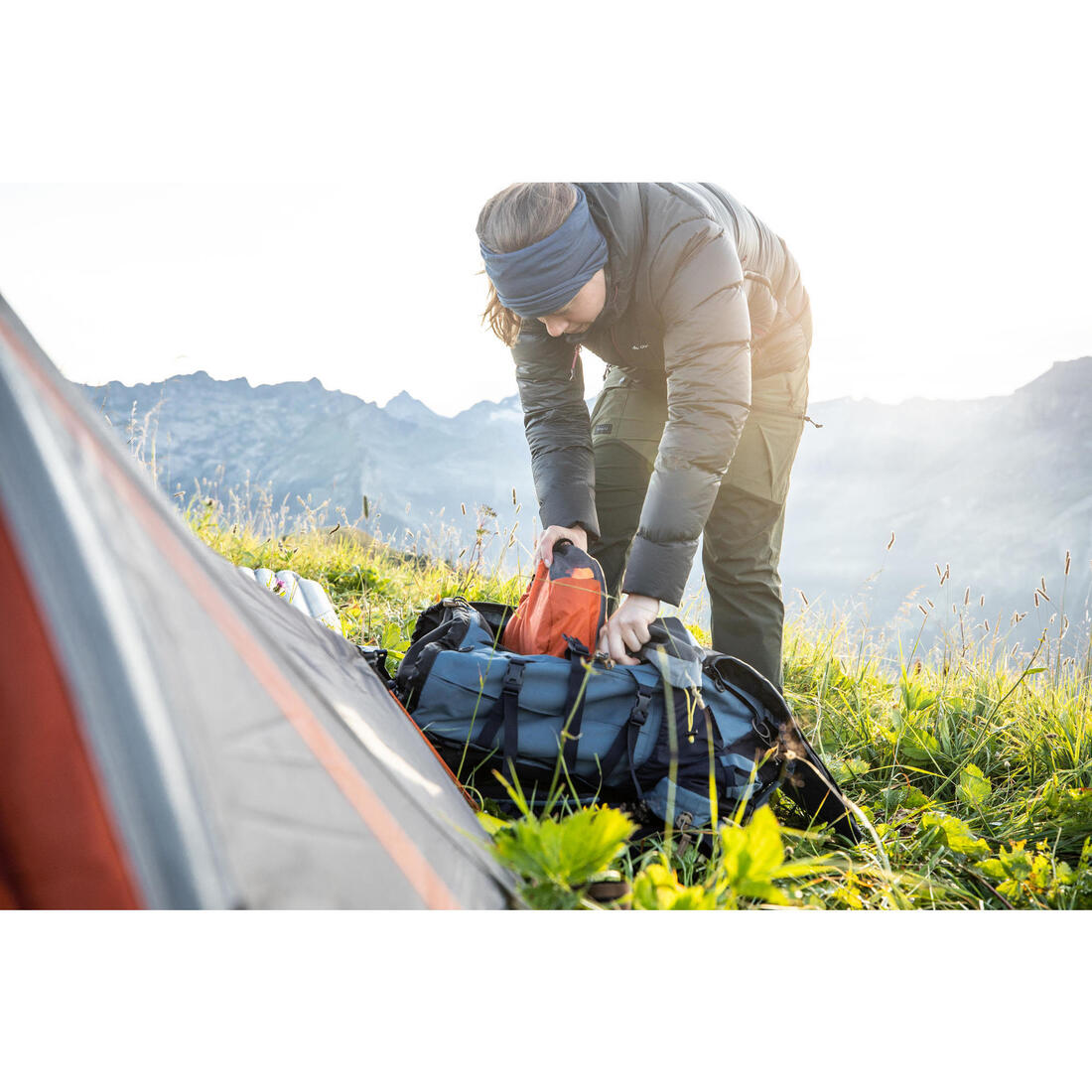 Lot de 2 housses de rangement de trekking - Demi-lune - 2x7L