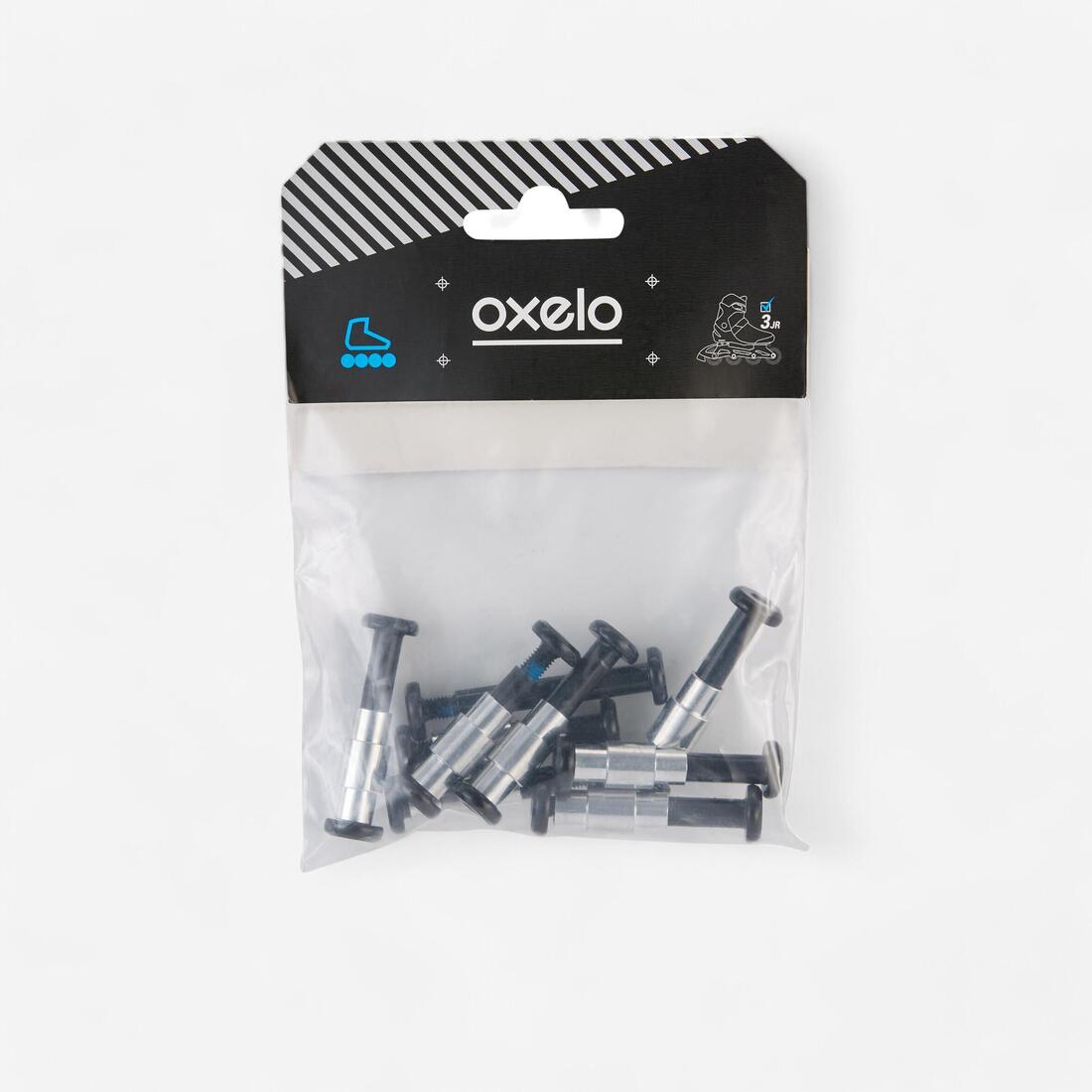 Pack visserie roller en ligne: 8+1 vis et entretoises PLATINE PLASTIQUE AXES 6mm