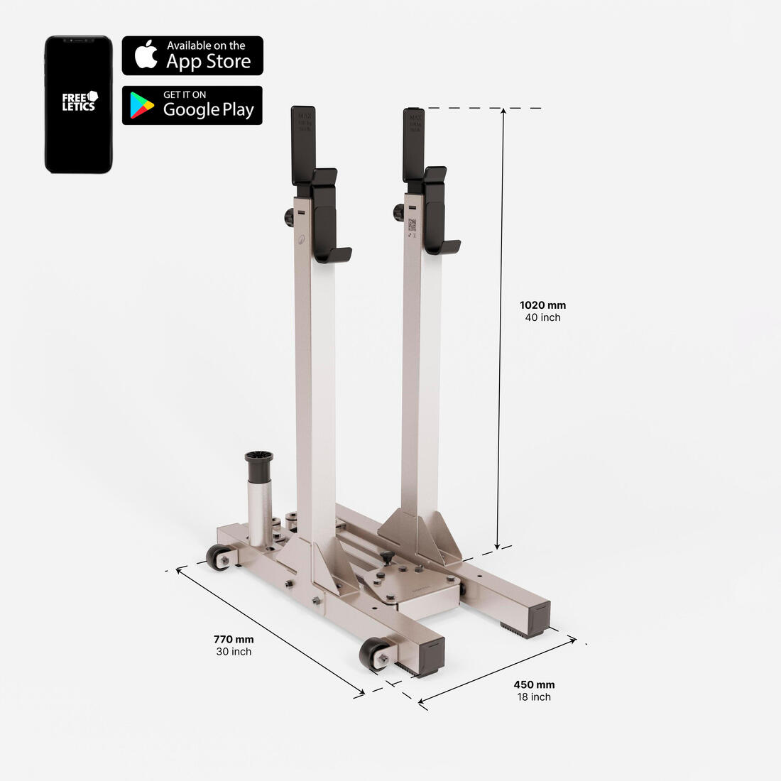 Rack de musculation 120 kg pliable en 2 sec et ultra-compact