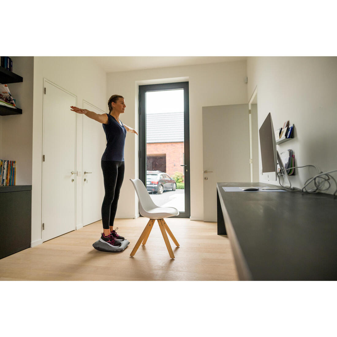 COUSSIN D'EQUILIBRE BACKMOBILITY MODULABLE TEXTILE GRIS