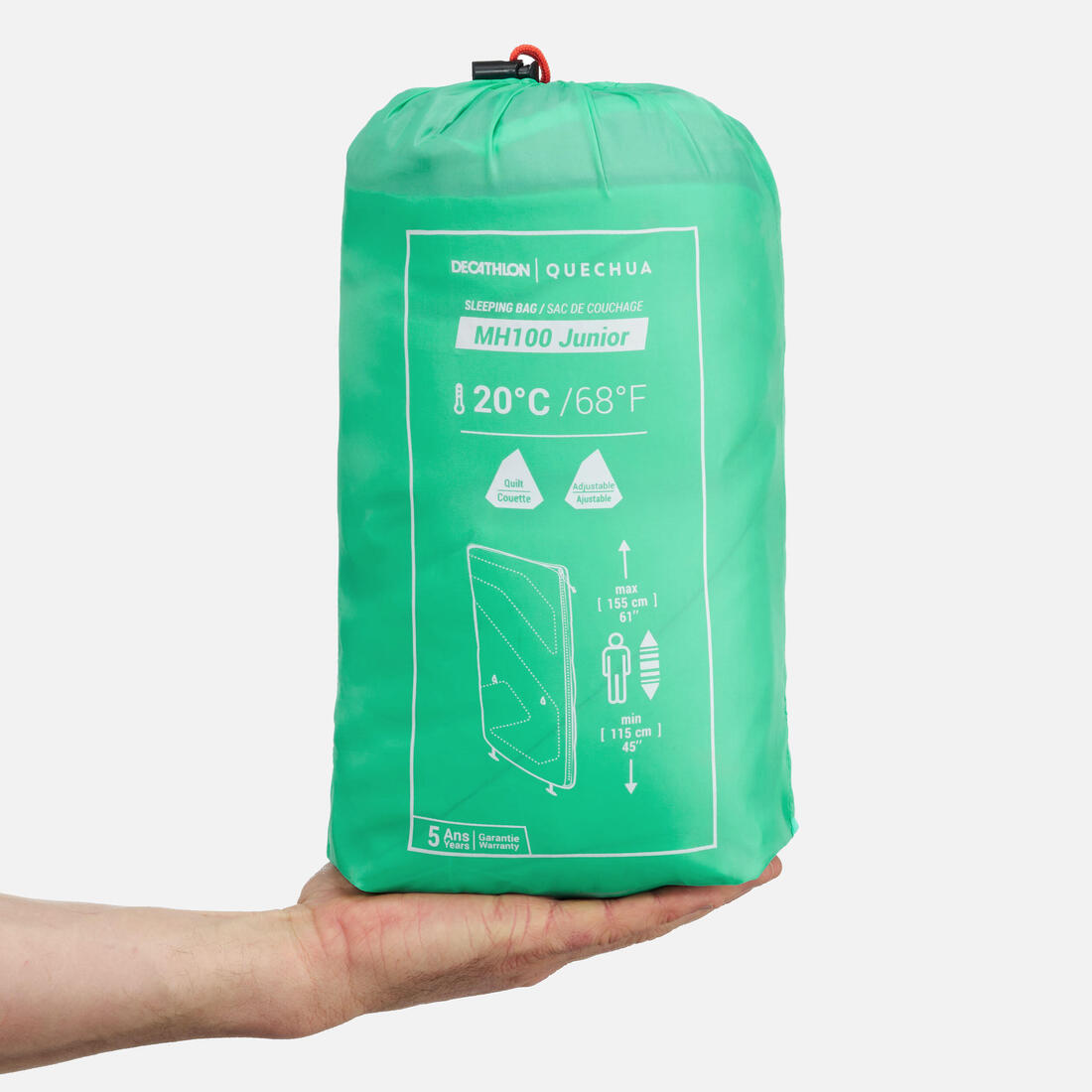 Sac de couchage enfant 20°C turquoise