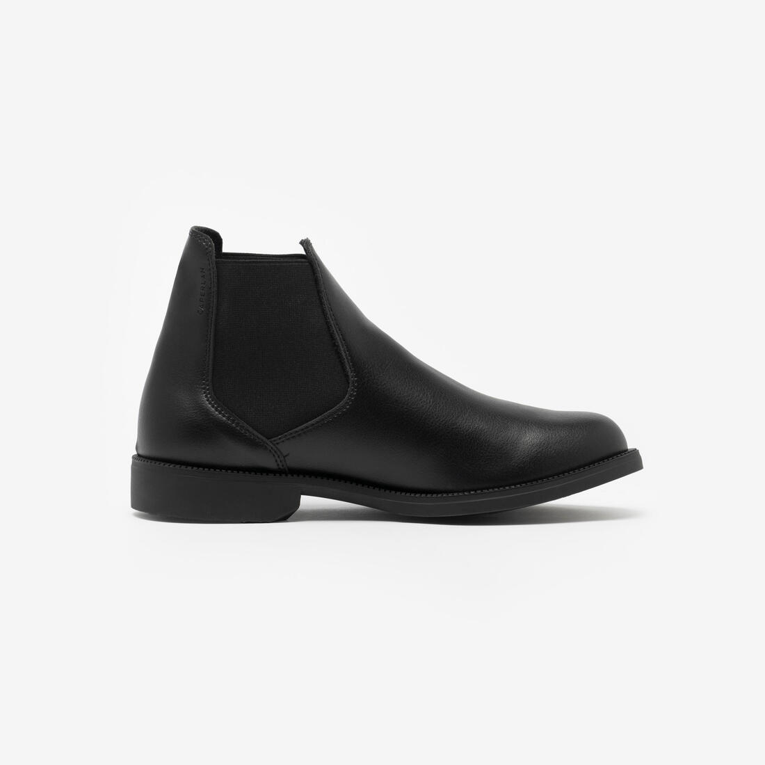 Boots équitation synthétique adulte - 500 noires