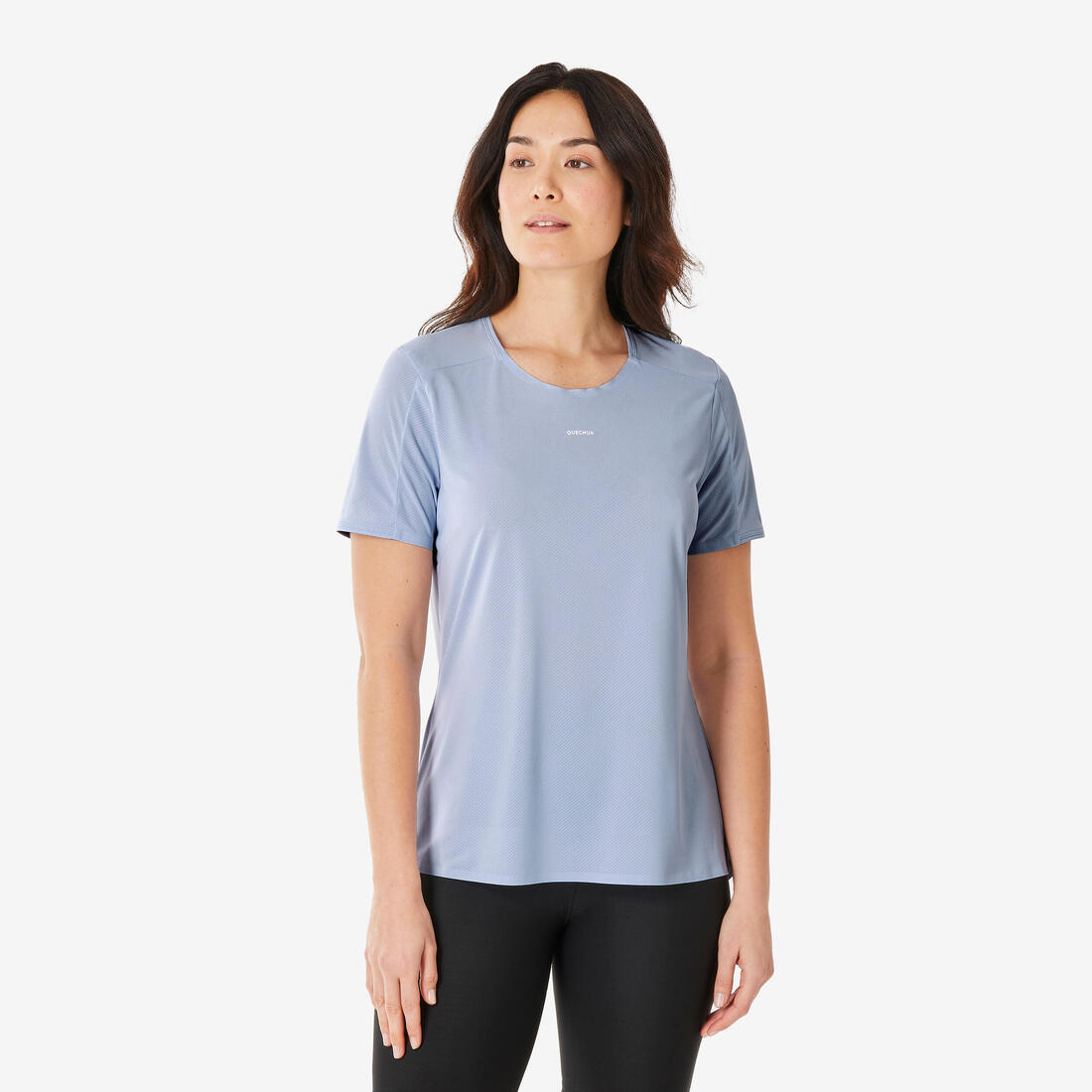 T-shirt de randonnée manches courtes femme, MH500