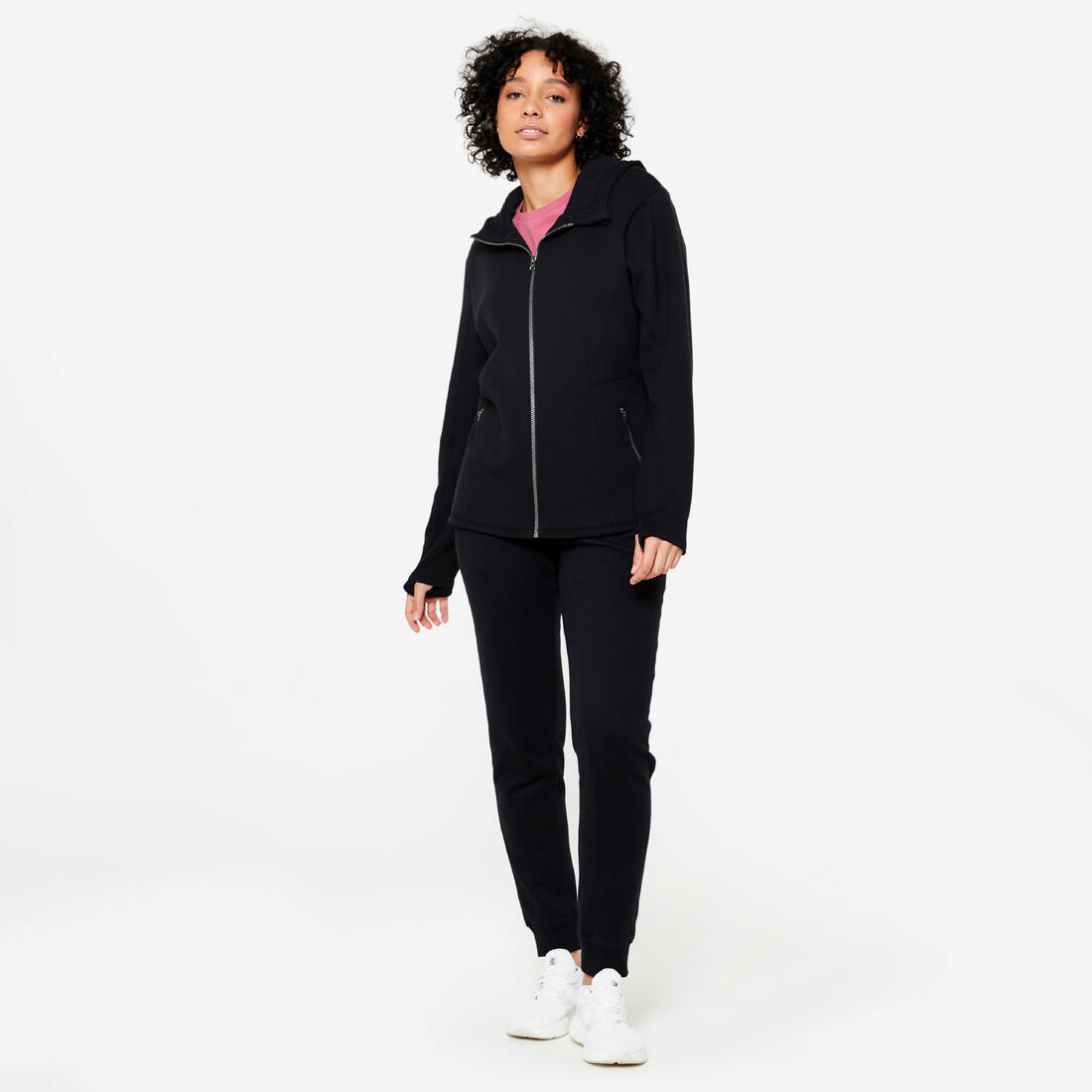 Sweat à capuche zippé femme