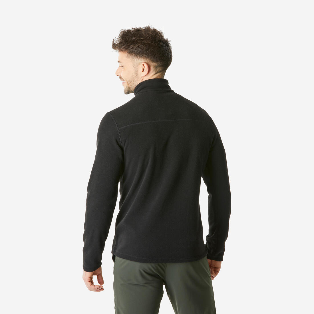 Polaire de randonnée montagne homme, MH100 demi zip