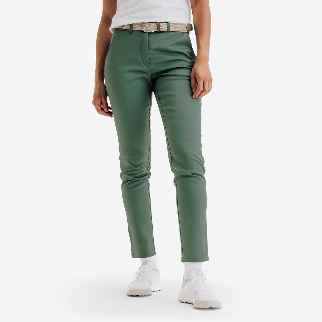 Pantalon chino de golf coton femme, MW500