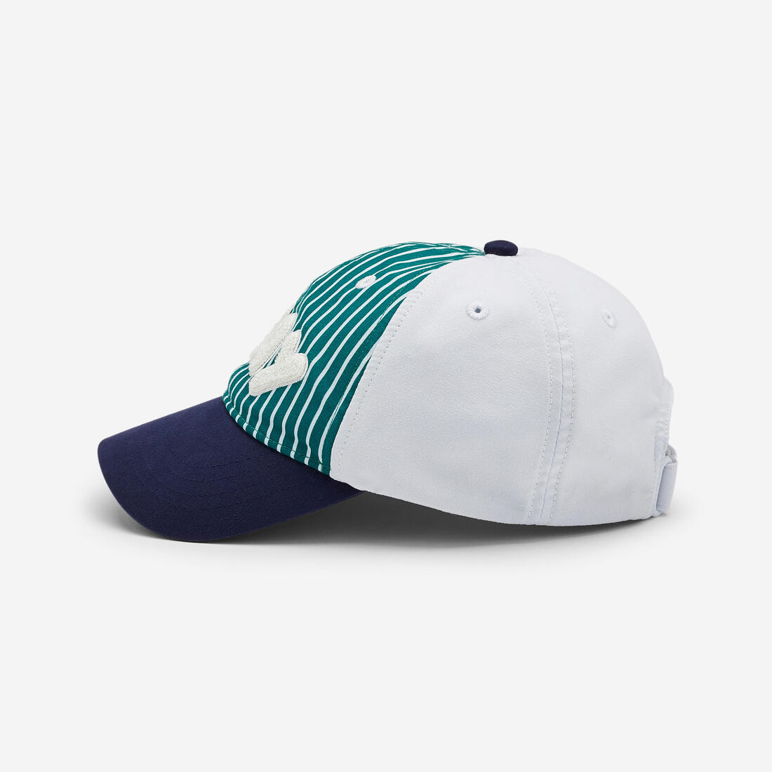Casquette multisport ajustable bébé mixte, Rose blanc terracotta