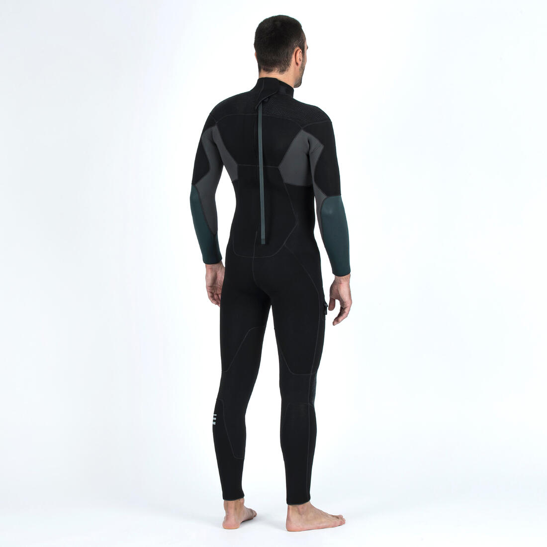 Combinaison néoprène de plongée bouteille SCD 900 Homme 5 mm Noir Kaki