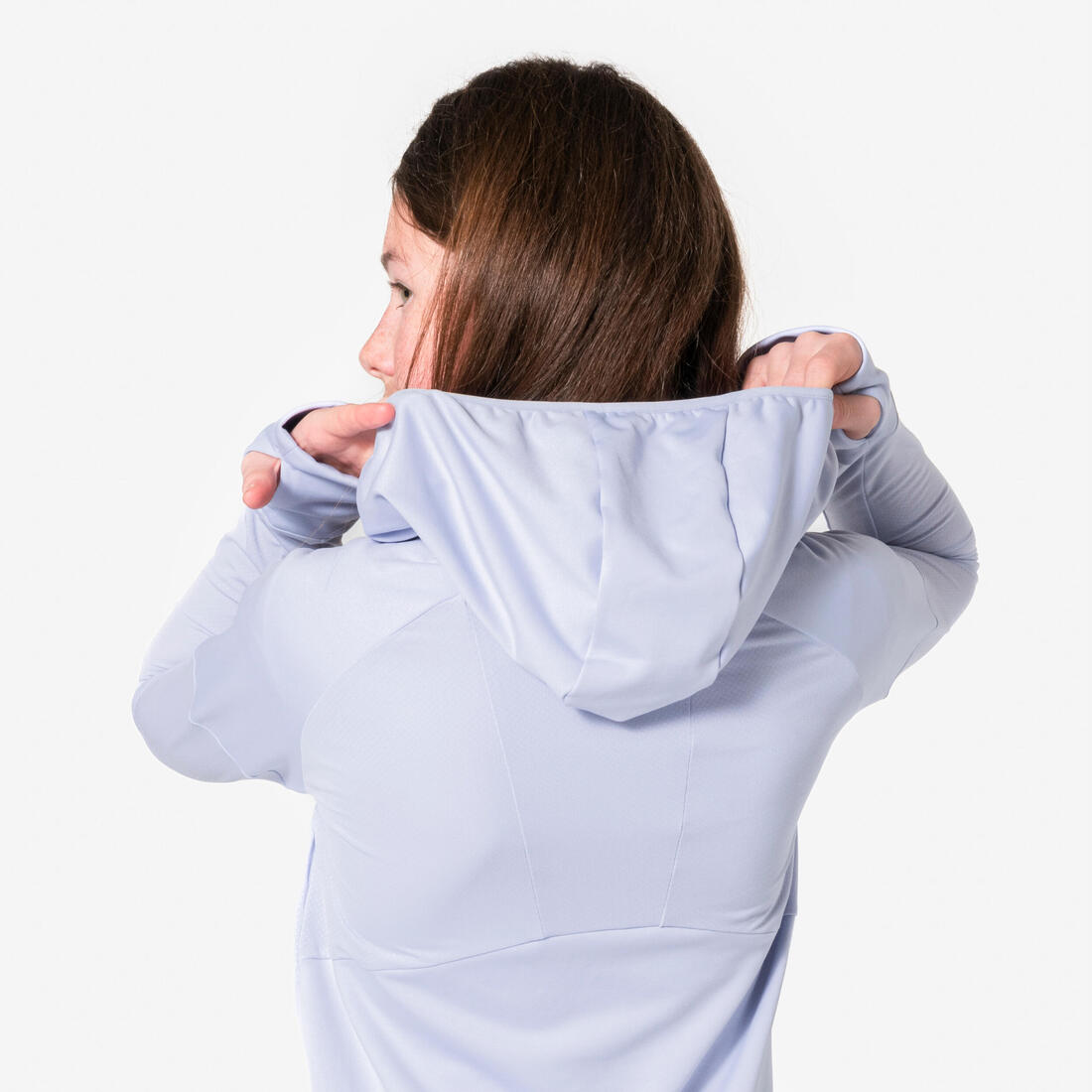 T-shirt manches longues de running fille, Kiprun Run 900 Warm violet