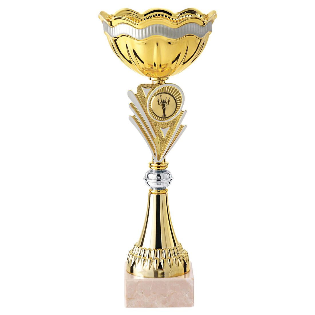 Pastille adhésive personnalisation coupes et médailles victoire or