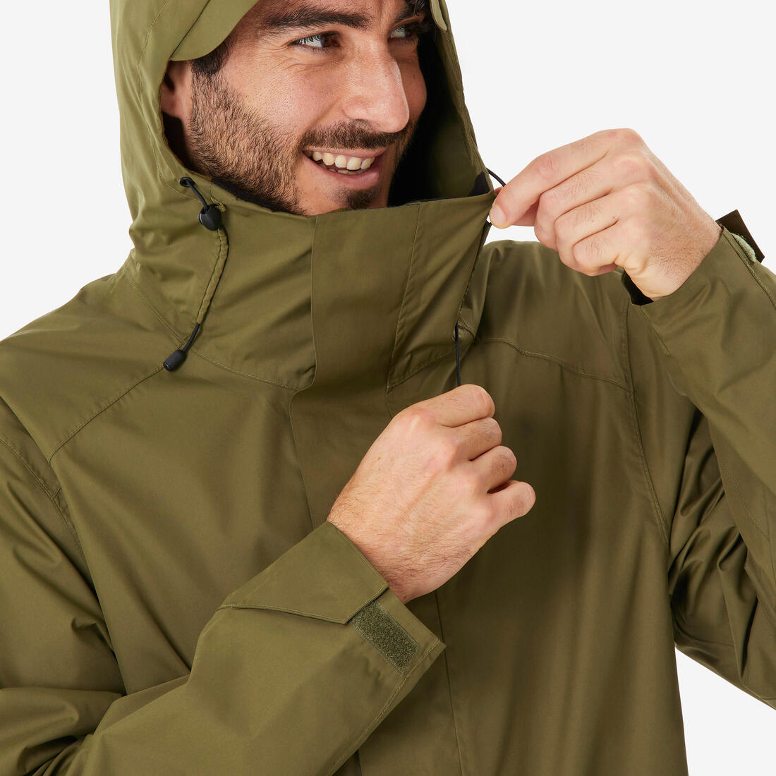 Veste de randonnée imperméable homme, NH500 Longue