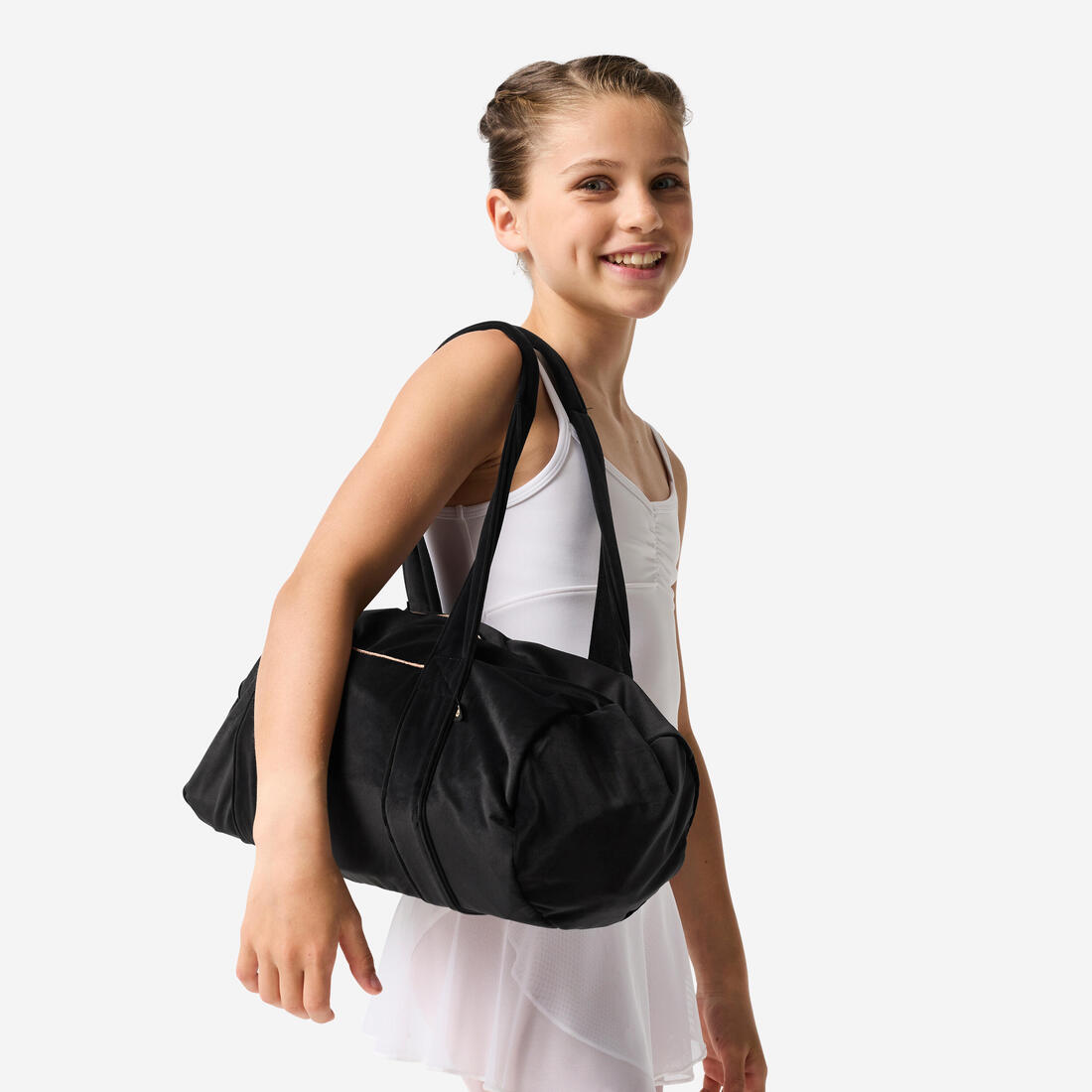 Sac de danse tube noir fille