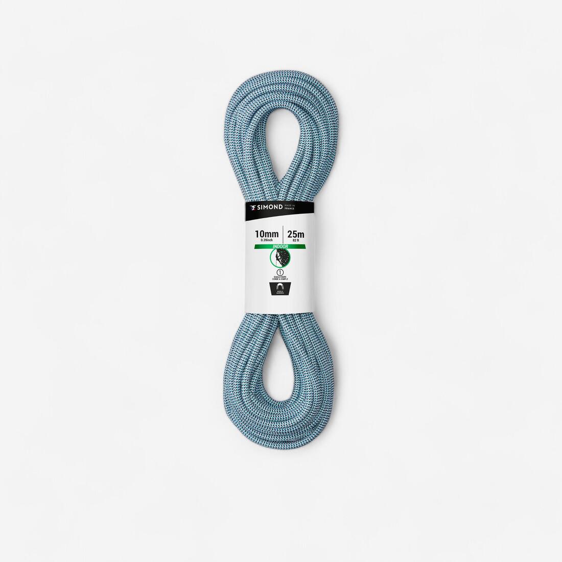 CORDE D'ESCALADE  INDOOR 10MM x 25M-  COULEUR BLEU – bleu bleuet