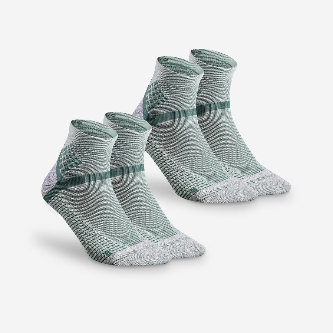 Chaussettes de randonnée mid (2 paires) adulte, Hike 500