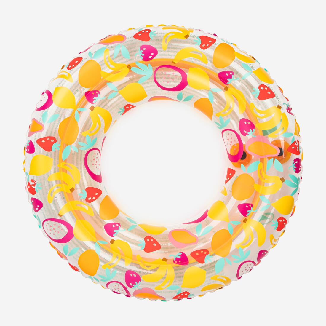 Bouée piscine gonflable  65 cm transparente savane