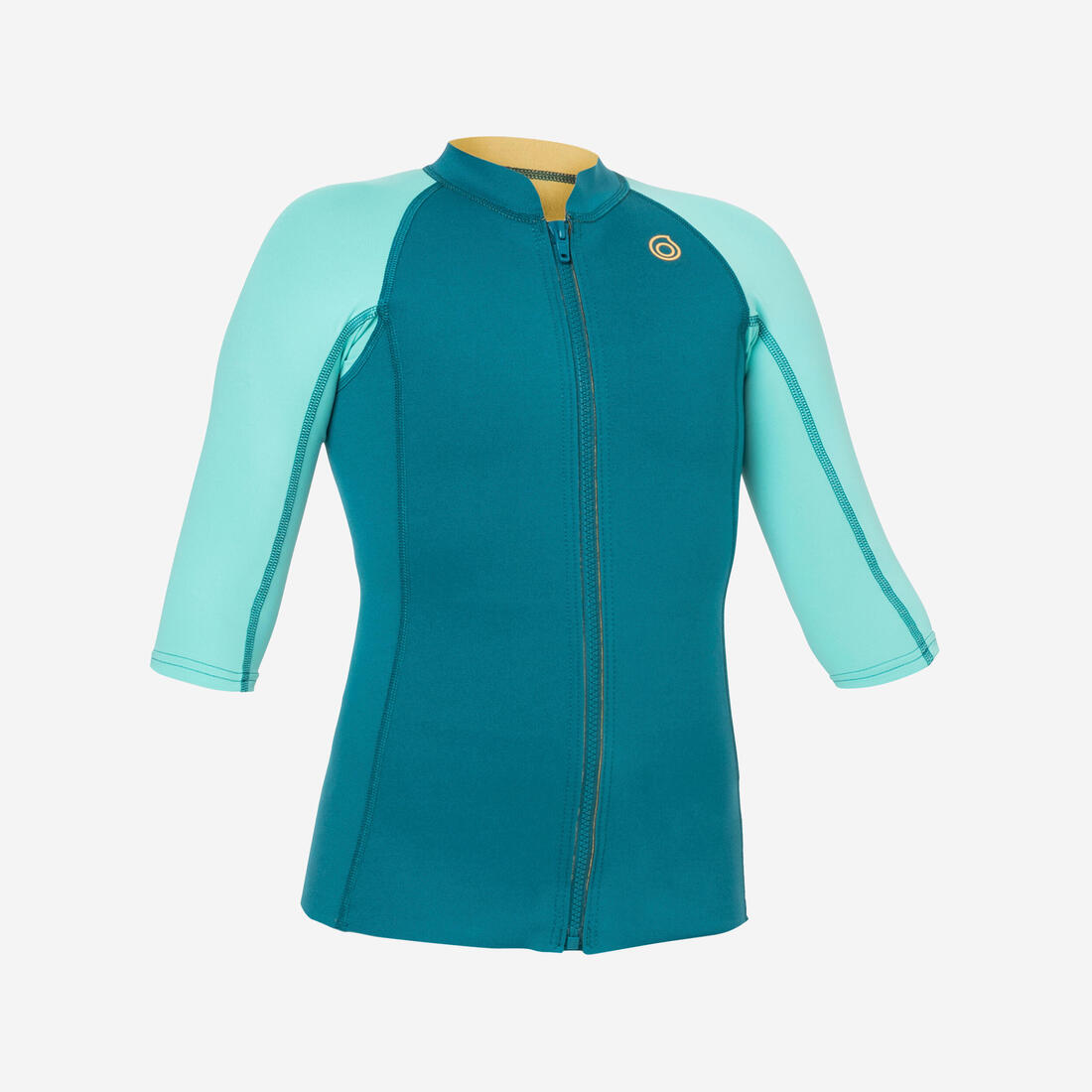 Top anti UV Manches courtes Enfant néoprène 1.5mm - turquoise – vert lagon