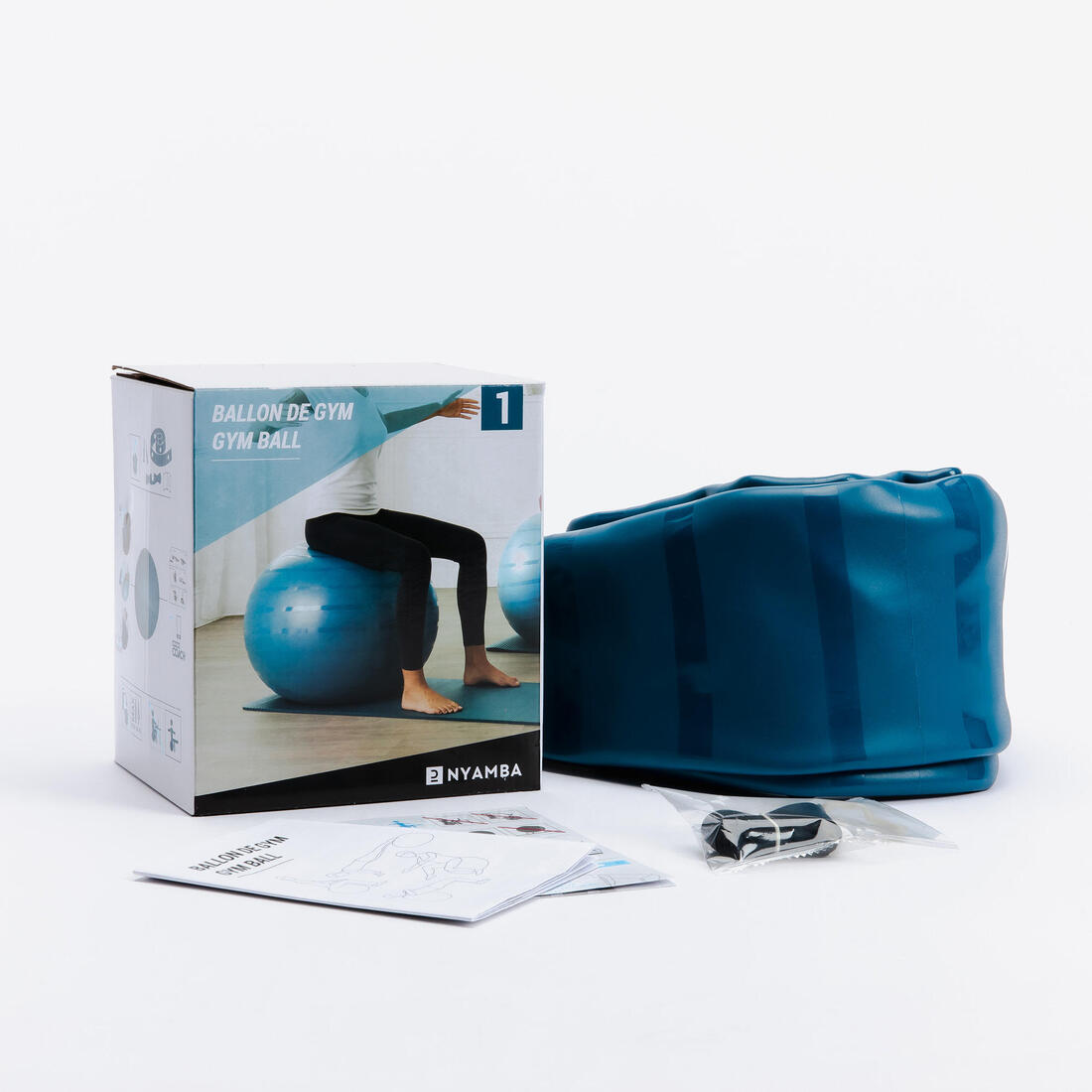 Gym ball taille 2 résistant 65 cm