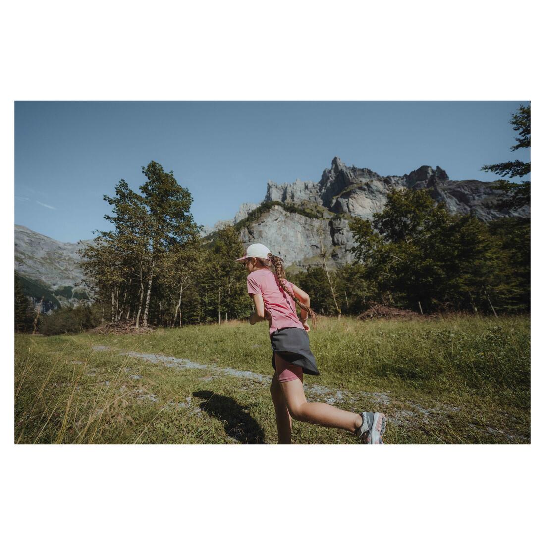 Jupe-short de randonnée enfant 7-15 ans, MH100 verte