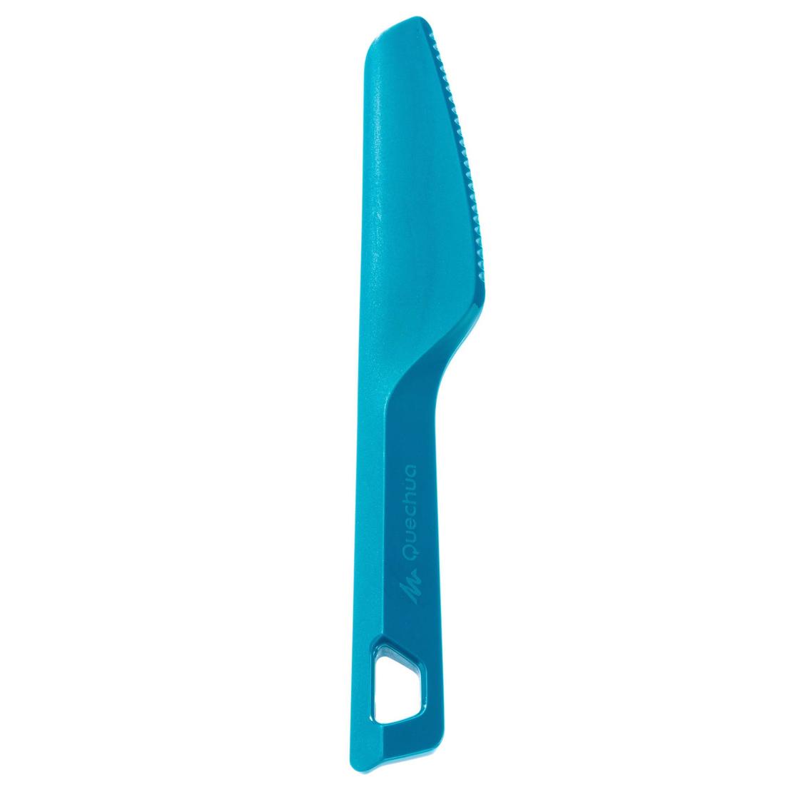 Set 3 couverts (couteau, fourchette, cuillère) pour le camping en plastique