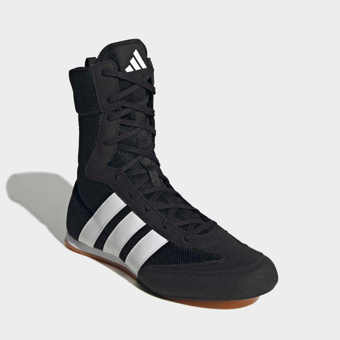 Chaussure montante de boxe, Boxe Hog Classic Adidas noir