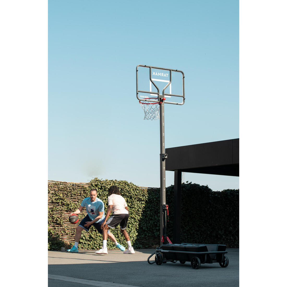 Panier basket pliable sur pied planche transparente 2,4 à 3,05 m, B500 Box