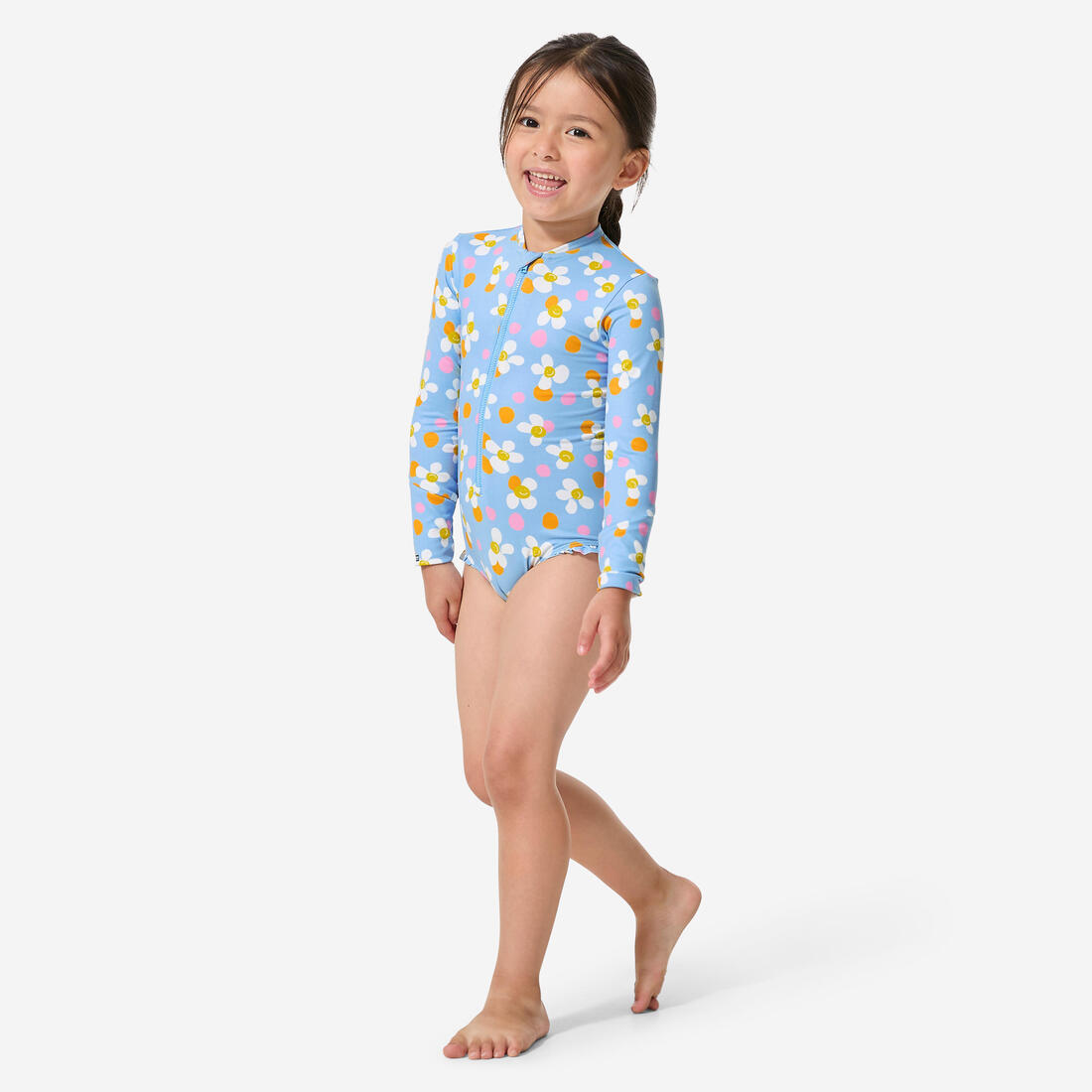 Maillot de bain 1 pièce anti UV manches longues Bébé / Fille - Izia shell