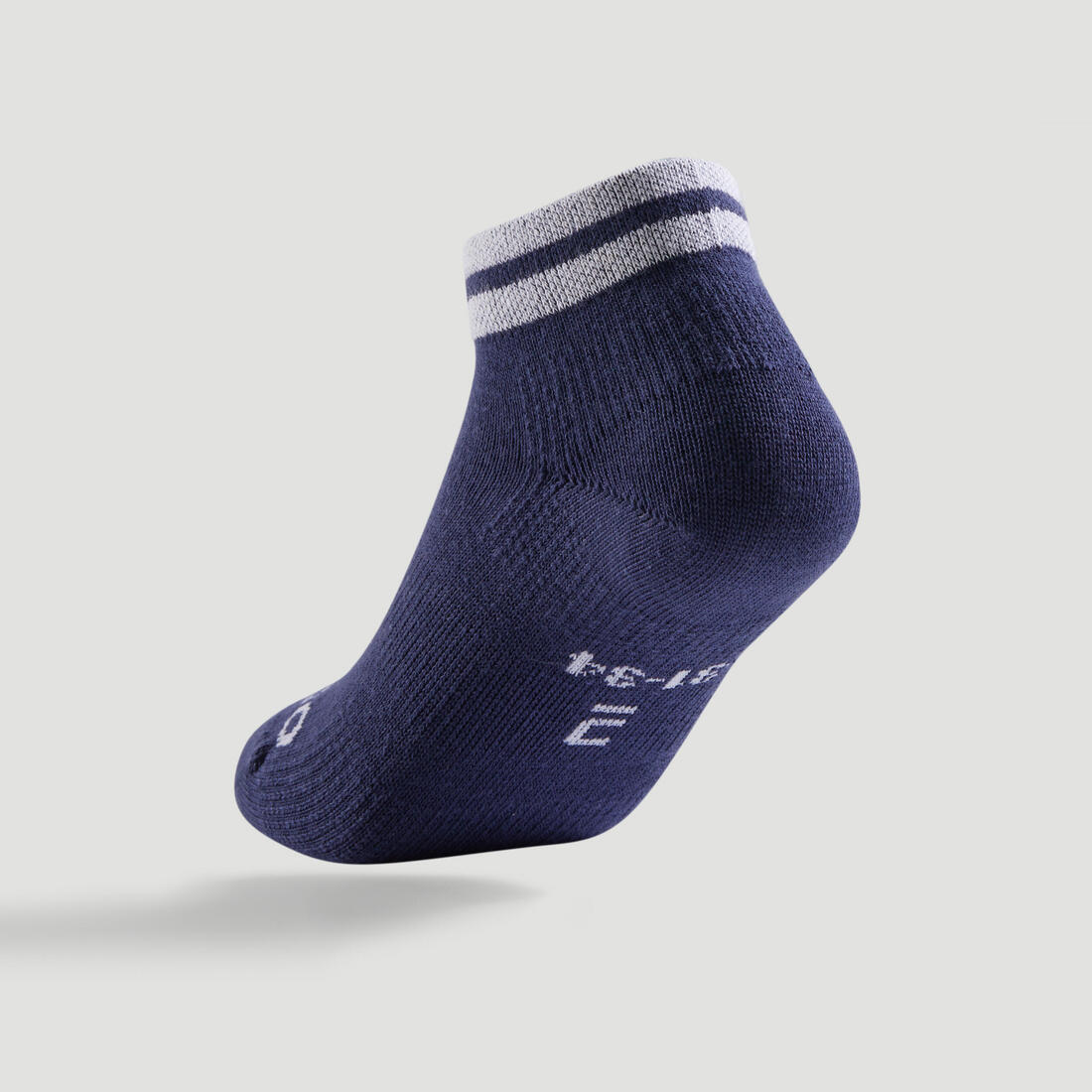 CHAUSSETTES DE SPORT ENFANT MI-HAUTES RS 160 MARINE LOT DE 3