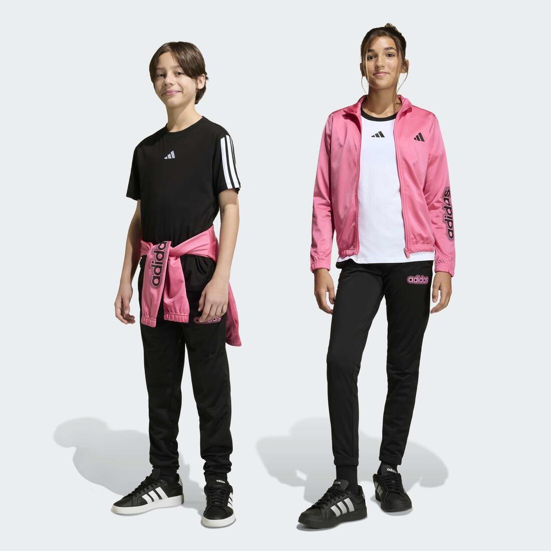 Ensemble de survêtement fille, rose et noir