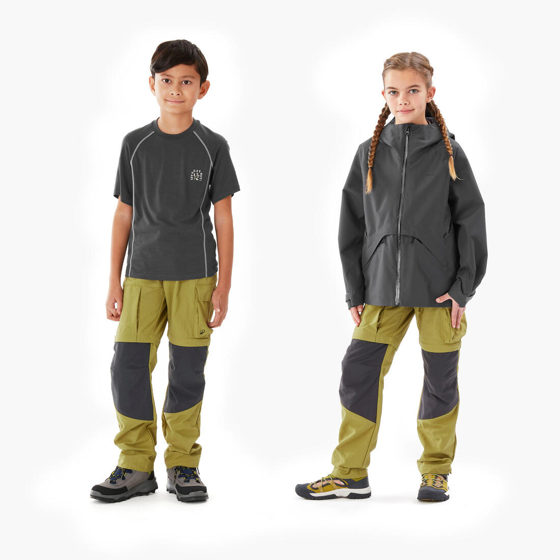 Pantalon modulable de randonnée enfant 7-15 ans, MH500