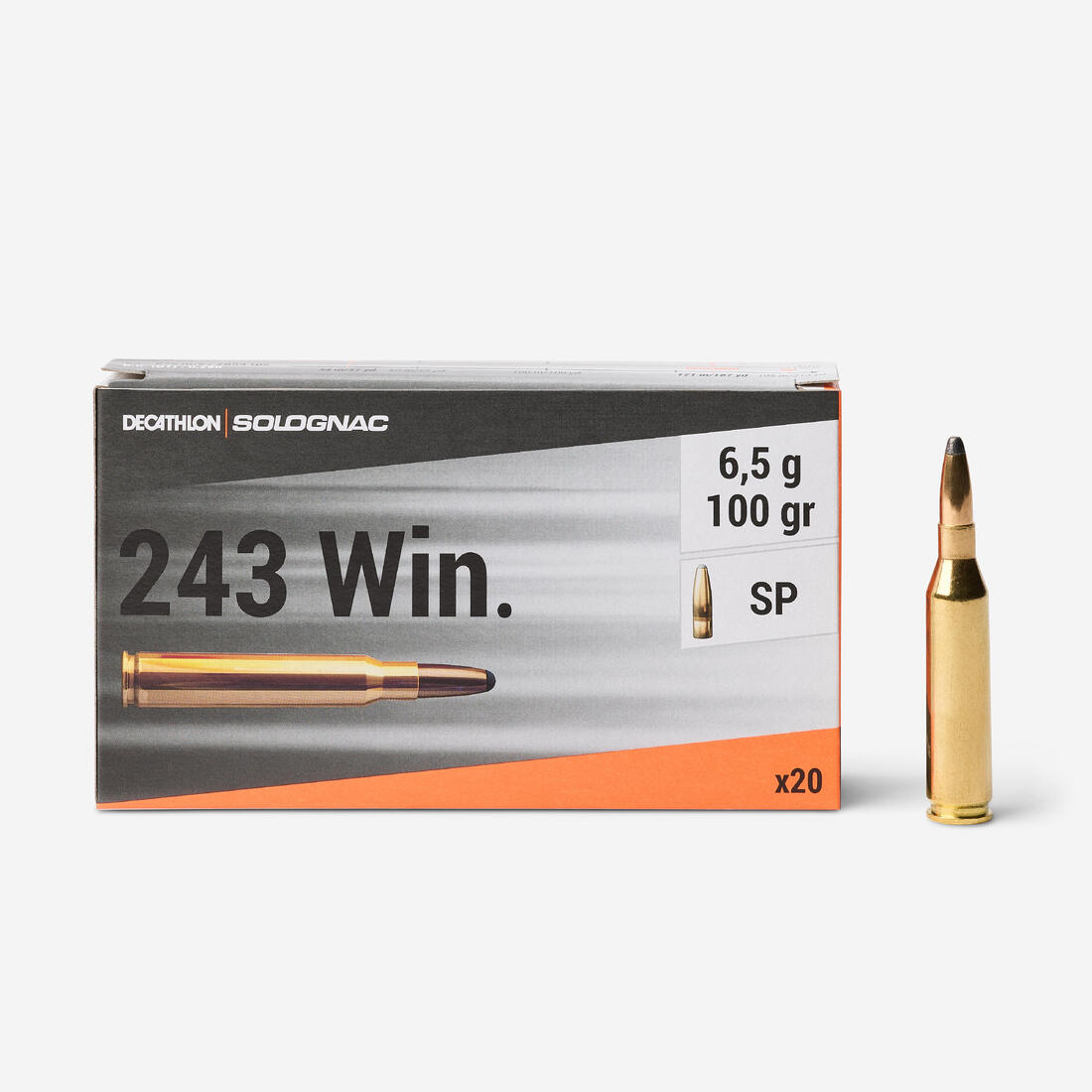 Balle 243 WINCHESTER 6,5G/100GRS X20 – Default