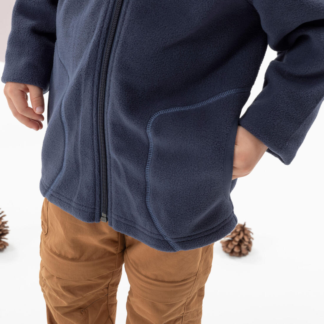 Veste polaire de randonnée enfant 2-6 ans, MH100 zip