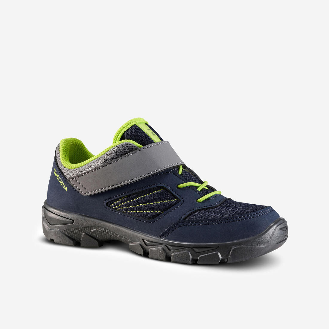 Chaussures de randonnée enfant avec scratch -  NH100 bleu - 24 à 34 – bleu marine