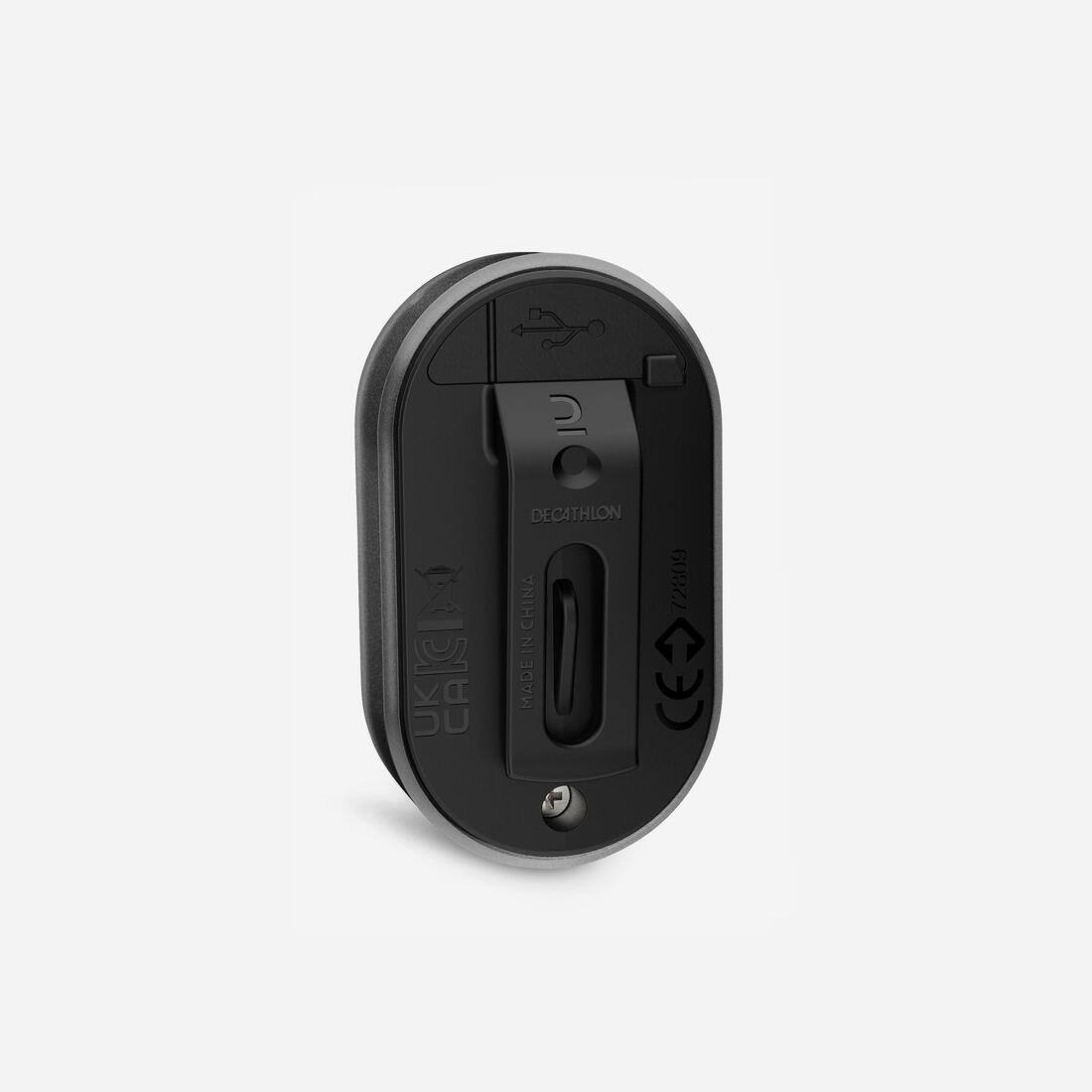 2 ECLAIRAGES VELO SL510 AVANT/ARRIERE NOIR USB CLIP
