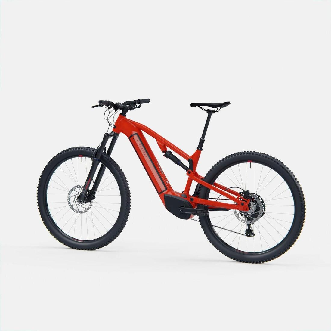 Vélo VTT électrique tout suspendu 29" - E-EXPL 520 S Rouge vif
