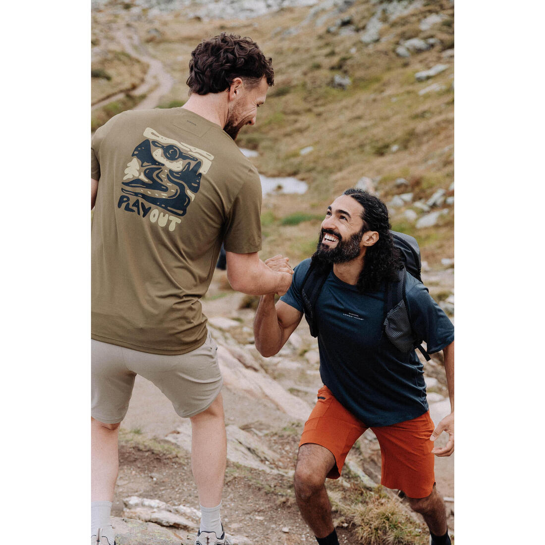 T-shirt de randonnée manches courtes - MH500 - homme