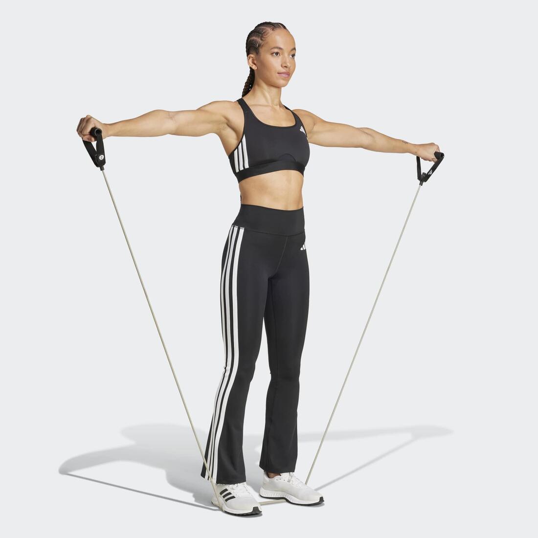 Legging fitness femme, noir