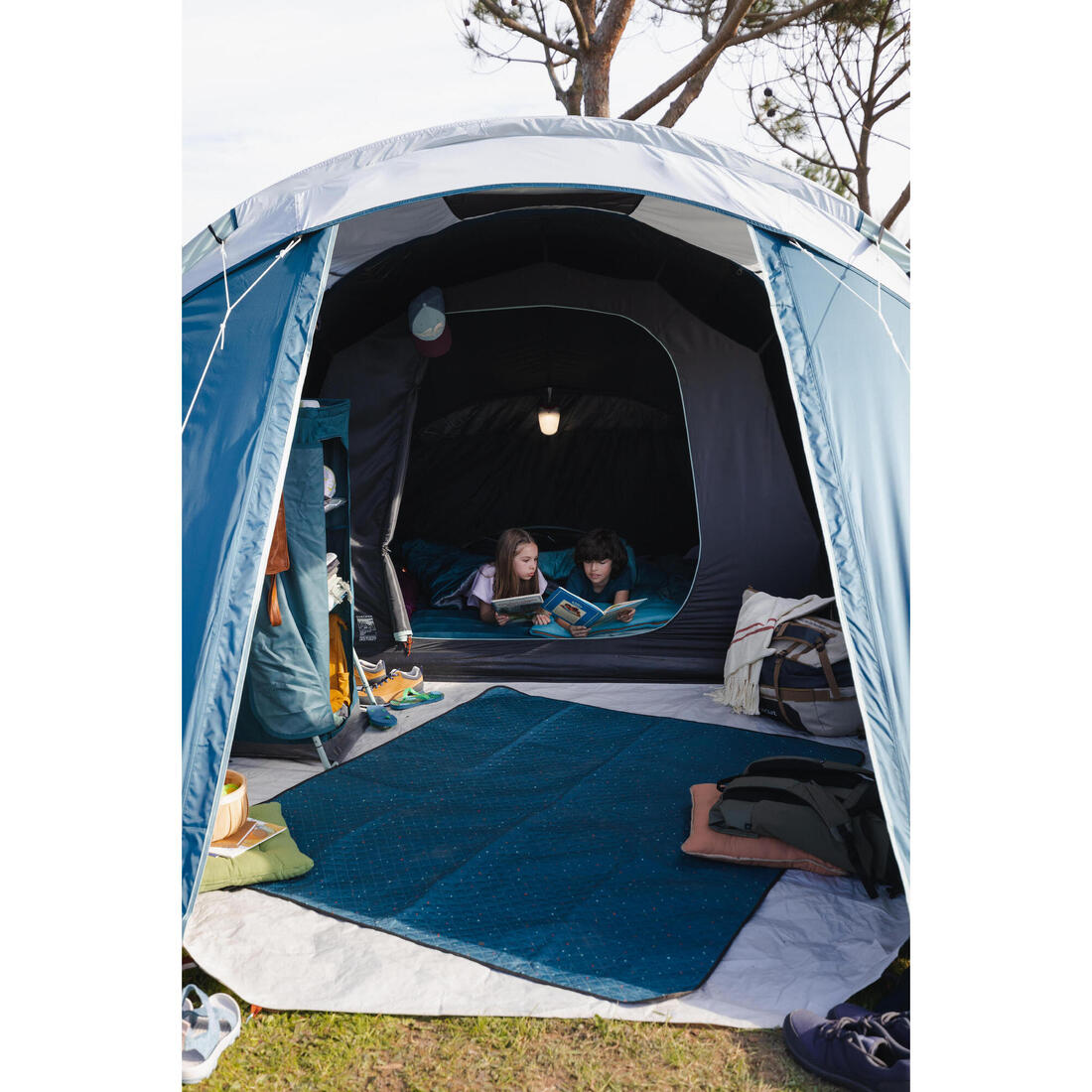 Tente de camping 4 places, Fresh & Black, Arpenaz 4.1