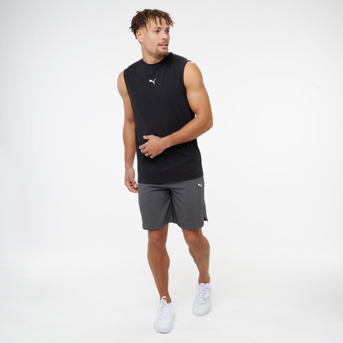 Débardeur de fitness Active homme, noir